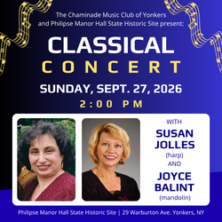 Classical Music Concert: Susan Jolles (Harp) and Joyce Balint (Mandolin)