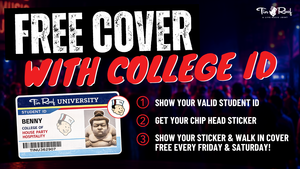 STUDENT ID = FREE COVER, EVERY WEEKEND