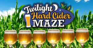 Twilight Hard Cider Maze at Lyman Orchards Corn Maze
