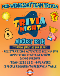 MID-WEDNESDAY TEAM TRIVIA