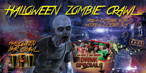 🎃 Denver Zombie Crawl - Halloween Bar Crawl - Party Pass to 10+ Bars - Fri Oct 30th