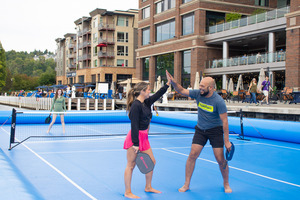 Dock, Dog and Dink Floating Pickleball Court Tournament