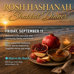 Rosh Hashanah Shabbat Dinner at the Beach