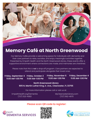 Memory Café at North Greenwood
