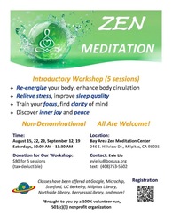 Introductory Zen Meditation Workshops