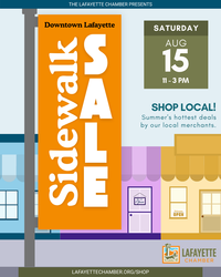Sidewalk Sale in Lafayette!