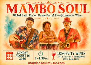 Mambo Soul’s Global Latin Dance Party at Longevity Wines
