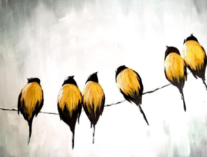 "Birds on a Wire" In-Studio Paint Party!