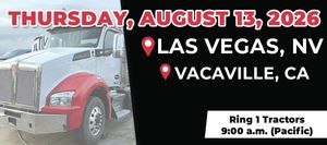 Find Your Next Equipment Opportunity at the Tractor Auction Las Vegas, NV / Vacaville, CA