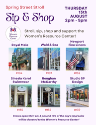 Spring Street Stroll Sip & Shop