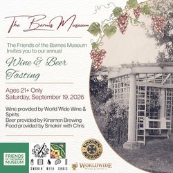 Friends of the Barnes Museum Wine & Beer Tasting