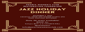 Peoria Women's Club Fundraiser 1920s Jazz Holiday Dinner