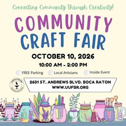 UUFBR’s 2026 Craft Fair: Connecting Community Through Creativity