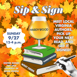 Sip & Sign: Local VA Authors at Hardywood Brewery West Creek
