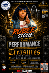 RUBEE stone live at treasure bar and grill saint louis mo