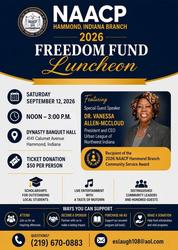 NAACP Hammond Branch Invites Community to 2026 Freedom Fund Luncheon