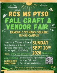 RCS MS PTSO Craft Fair