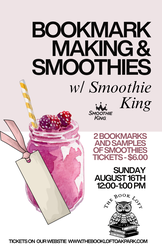 Bookmark Making with Smoothie King