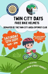 Twin City Area Optimist Club Free Bike Helmet Giveaway