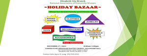 NAUW Holiday Bazaar, December 17, 2023, Cornerstone Missionary Baptist Church