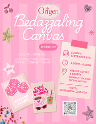 origen social club Canvas Bedazzling Workshop