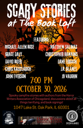 Scary Stories with 10 Authors from the Horror Writers Association of Chicagoland.