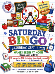 Saturday Bingo - 10 Games for $10
