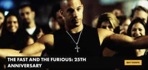 THE FAST AND THE FURIOUS: 25TH ANNIVERSARY MOVIE PARTY