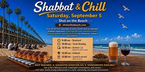 Shabbat & Chill Shabbat Lunch at the Beach