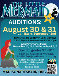 The Little Mermaid Jr Musical Auditions