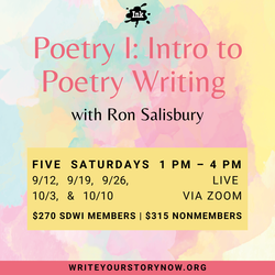 (Online) Poetry I: Intro to Poetry Writing with Ron Salisbury