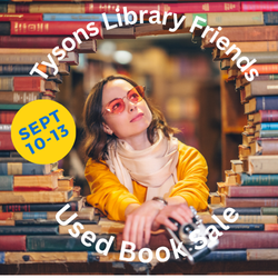 Tysons Library Book & Media Sale Sept 10-13, 2026