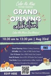 COLOR ME MINE SAN MATEO GRAND OPENING