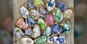 NEW offering!! Sliders Oyster Ornament/Magnet/Trinket Dish Craft Night!