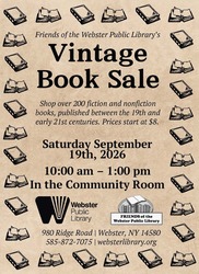 Vintage & Collectible Book Sale - Sponsored by the Friends of the WPL