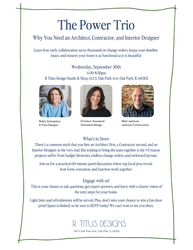 The Power Trio: Why You Need an Architect, Contractor, and Interior Designer