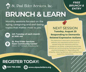 Brunch and Learn: Responding to Dementia Related Expressive Actions