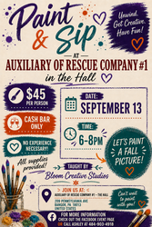 Paint and Sip with Auxiliary of Rescue Fire Co #1