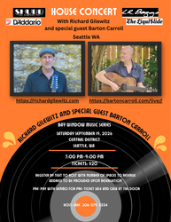 Richard Gilewitz Acoustic Guitar House Concert and special guest Barton Carroll