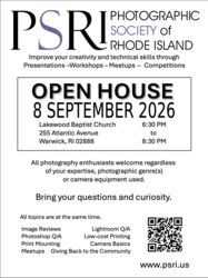 Photographic Society of Rhode Island Open House