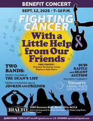 Fighting Cancer – With A Little Help From Our Friends FREE Benefit Concert
