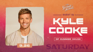 Kyle Cooke to Guest DJ at Jelly Roll’s Goodnight Nashville on 9.26