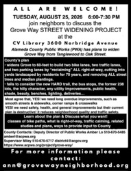 Grove Way Street Widening Project