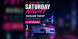 Reggaeton Boat Party NYC | Avalon Yacht at Skyport Marina - Every Saturday