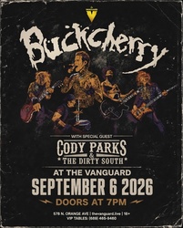 Buckcherry with special guest Cody Parks and The Dirty South