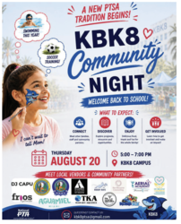 KBK8 PTSA COMMUNITY NIGHT