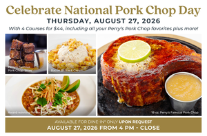 National Pork Chop Day at Perry's Steakhouse & Grille