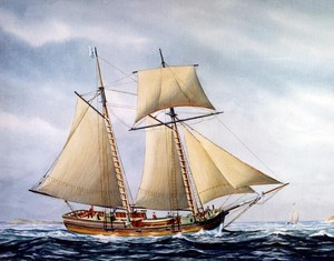 Captain Nicholson Broughton, First Captain of the Privateer Hannah