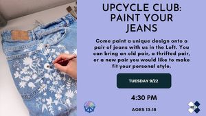 Upcycle Club: Paint Your Jeans