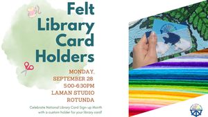 Felt Library Card Holders